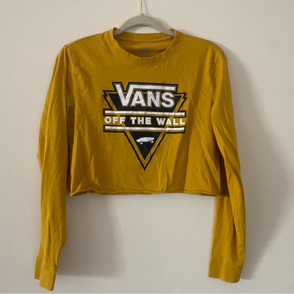 Vans Mustard Graphic Crop Top